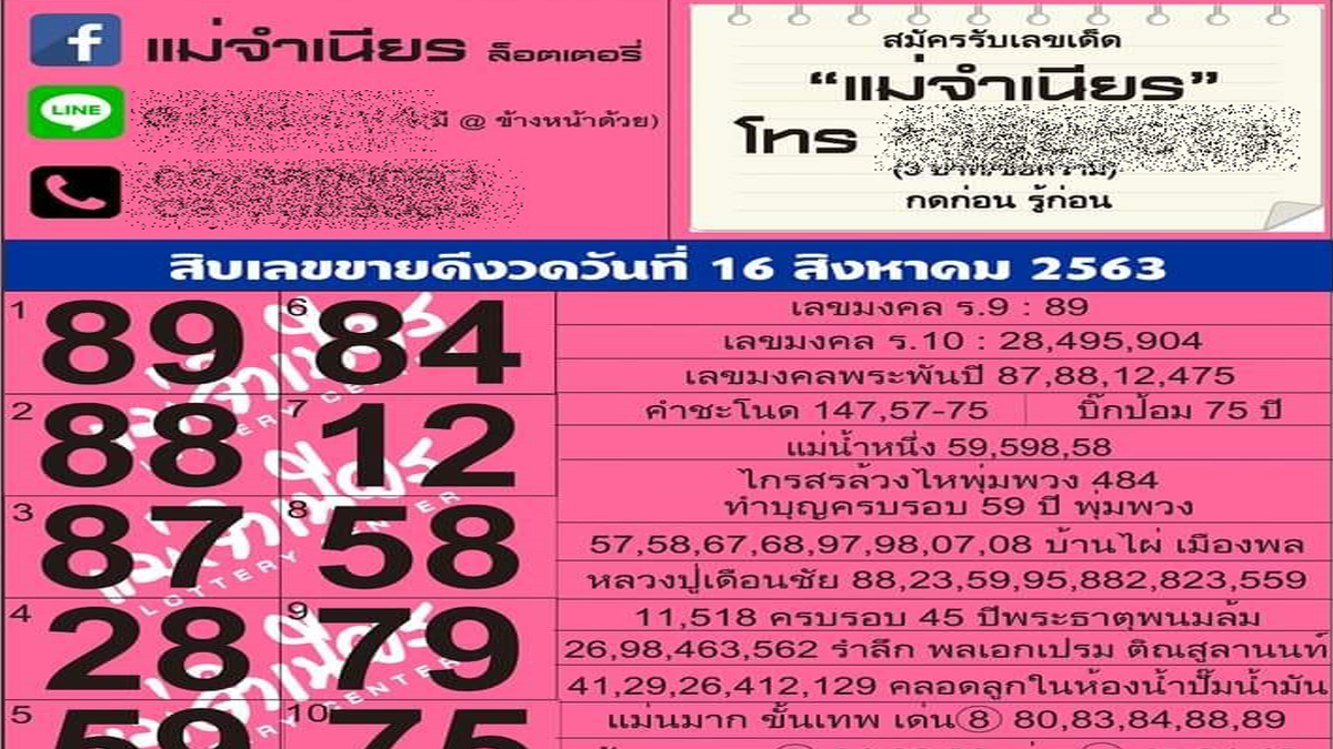 หวยแม่จำเนียร